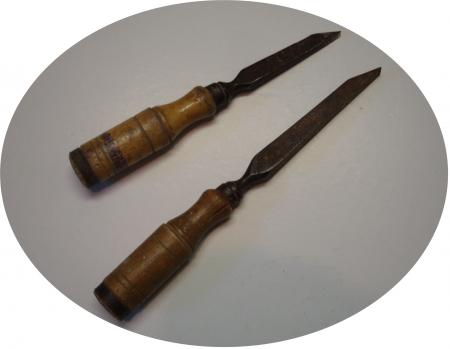 Les outils de mes débuts.